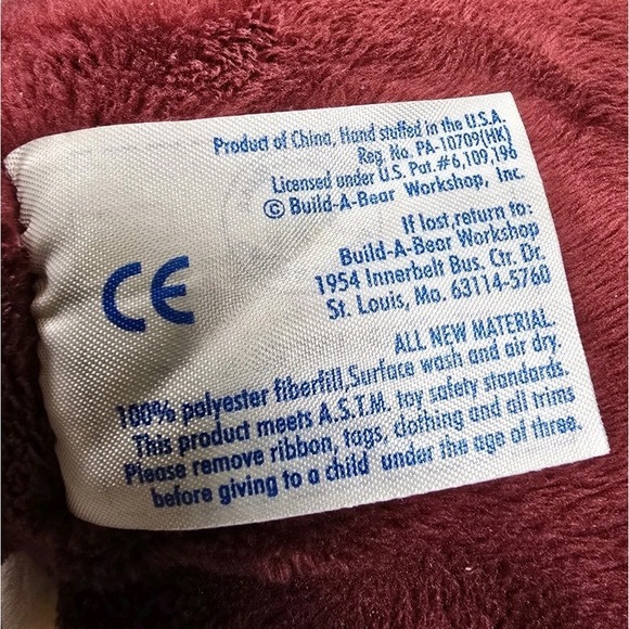 Build-a-Bear 17in Stegasaurus Dinosaur Maroon Retired - Picture 8 of 11